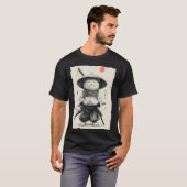 サムライキャットラーメン 美しい日本の浮世絵 アニメ Tシャツ (正面フル)