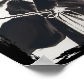 サムライキャットヴィンテージ浮世絵武クール士キャットジャパン ポスター (角)