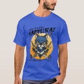 サムライキャット ニンジャキャット ねこ アサシン ウォリアーキャット フリー Tシャツ (正面)