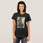 サムライキャット - 日本の武士 刀 パワー2 Tシャツ (正面フル)