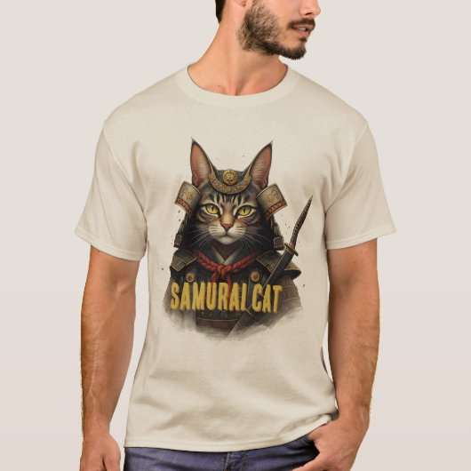 サムライキャット Tシャツ (正面)