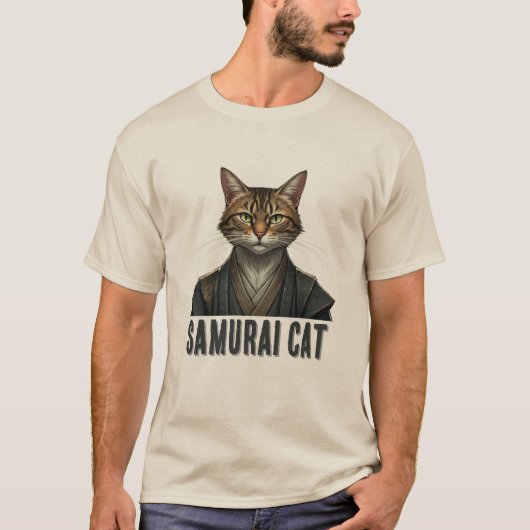 サムライキャット Tシャツ (正面)