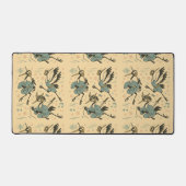 サムライクレーン ヘッドホン付き デスクマット (正面)