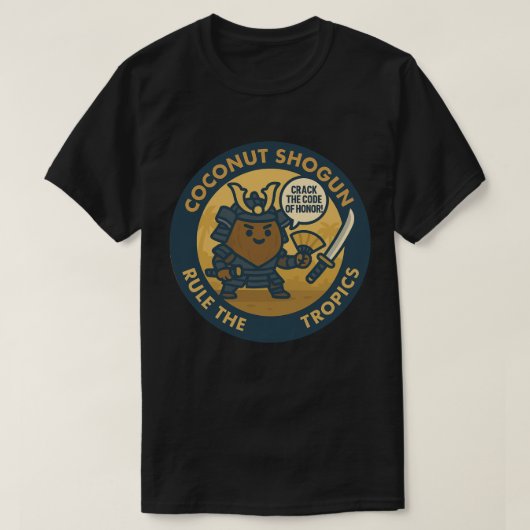 サムライココナッツで栄誉の暗号を解け Tシャツ (デザイン正面)