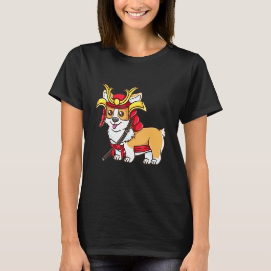 サムライコーギー ハロウィンコーギー Tシャツ (正面)