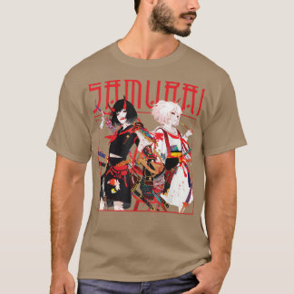 サムライサイボーガールエステティック日本のかわいいロボ Tシャツ