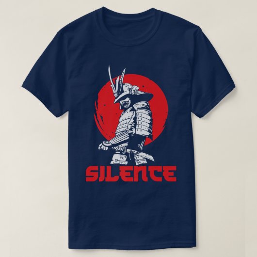 サムライサイレンスジャパン武術アーツ日本の戦士 Tシャツ (デザイン正面)