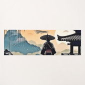 サムライサンセット：反射旅行 ヨガマット (正面(横))