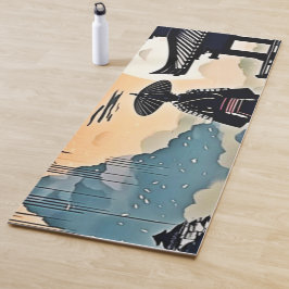 サムライサンセット：反射旅行 ヨガマット