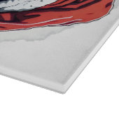 サムライサンタウォリアーのクリスマスアートギフト カッティングボード (角)