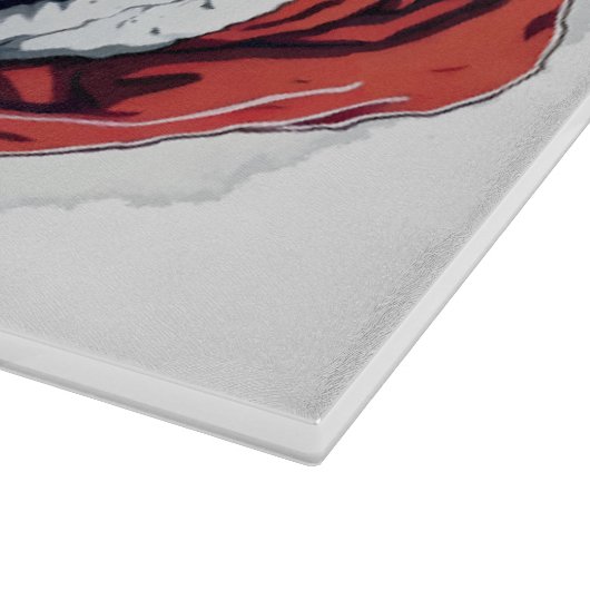 サムライサンタウォリアーのクリスマスアートギフト カッティングボード (角)