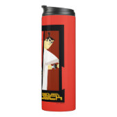 サムライジャックキャラクター3パネル未来的フレーム タンブラー (回転右)