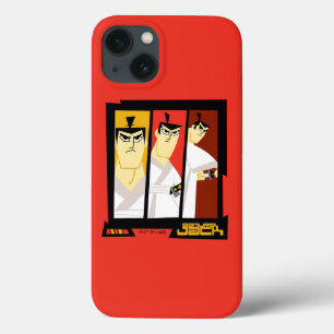 サムライジャックキャラクター3パネル未来的フレーム iPhone 13ケース