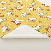 サムライジャックソードキャラクター絵柄ポーズ シェルパブランケット (3/4)