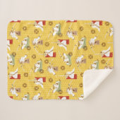 サムライジャックソードキャラクター絵柄ポーズ シェルパブランケット (正面(横))