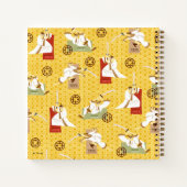 サムライジャックソードキャラクター絵柄ポーズ ノートブック (裏面)