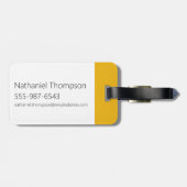 サムライジャックソードキャラクター絵柄ポーズ ラゲッジタグ (裏面横)