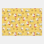 サムライジャックソードキャラクター絵柄ポーズ ラッピングペーパーシート (正面3)