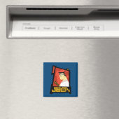 サムライジャック笑顔の未来的なフレームグラフィック マグネット (インサイチュ (食洗機))