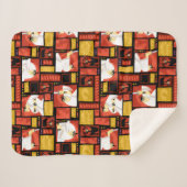 サムライジャック&アクキャラクターアートパネルパターン シェルパブランケット (正面(横))