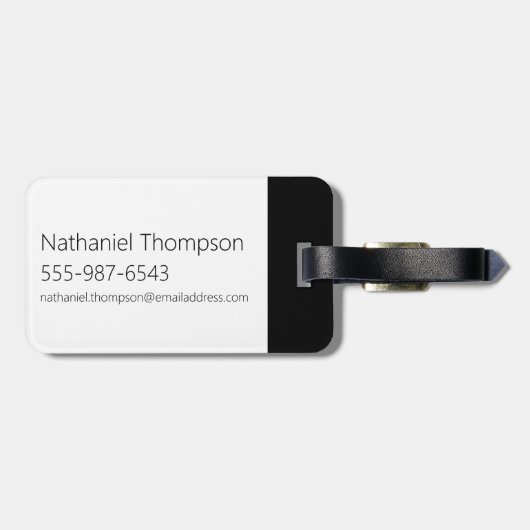 サムライジャック&アクキャラクターアートパネルパターン ラゲッジタグ (裏面横)