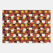 サムライジャック&アクキャラクターアートパネルパターン ラッピングペーパーシート (正面2)