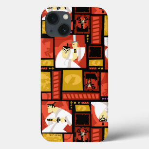 サムライジャック&アクキャラクターアートパネルパターン iPhone 13ケース