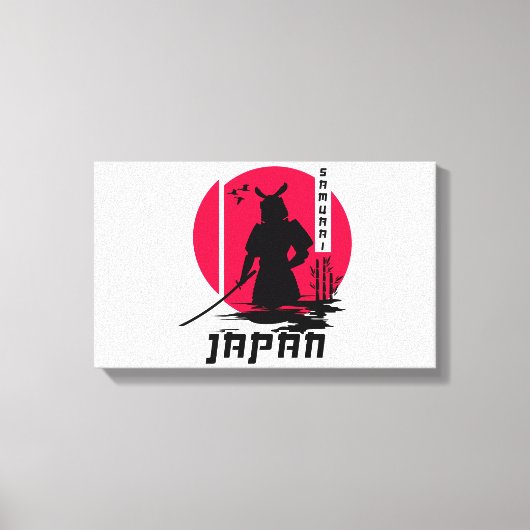 サムライジャパン忍者 キャンバスプリント (正面)