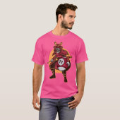 サムライスターウォリアー忍者日本のビリヤード Tシャツ (正面フル)