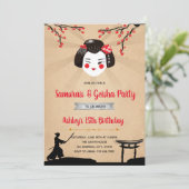 サムライス·アンド·ゲイシャパーティの招待状 招待状 (スタンド正面)