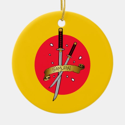 サムライソードタトゥー セラミックオーナメント (正面)