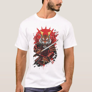 サムライタイガー戦士ボールドベクターアート Tシャツ