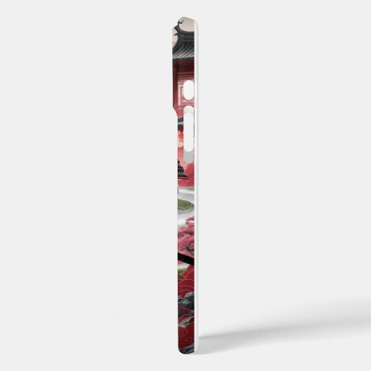 サムライパンダ伝統的の中国の風景 Case-Mate iPhoneケース (裏面 / 左)