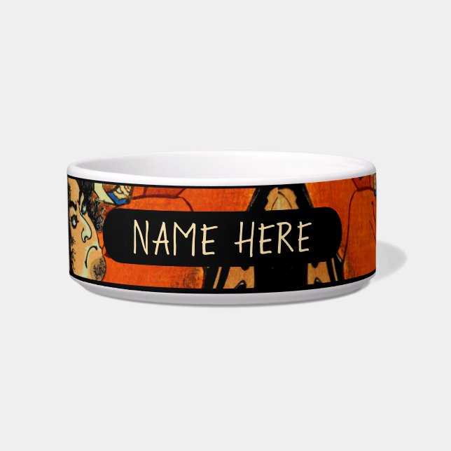 サムライパーソナライズされたペットフード丼 ボウル (正面)