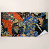 サムライファイティングモンスター ビーチタオル (正面)