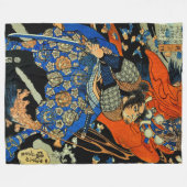 サムライファイティングモンスター フリースブランケット (正面(横))