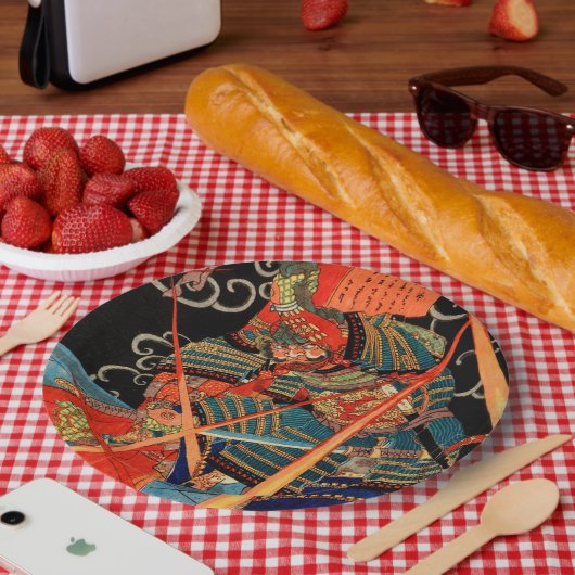 サムライファイティングモンスター ペーパープレート (ピクニック)