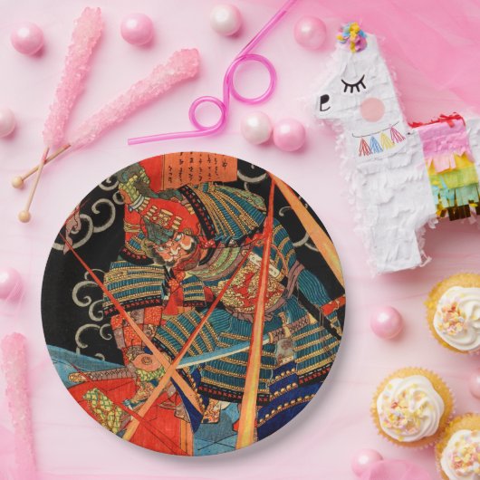 サムライファイティングモンスター ペーパープレート (パーティー)