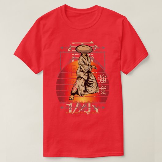 サムライフィギュア力力和平ヴィンテージ日本 Tシャツ (デザイン正面)
