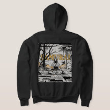 サムライフルジップフード付きスウェットシャツ