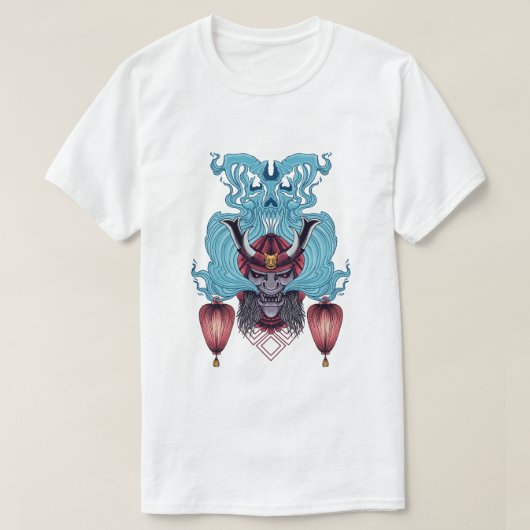 サムライマスク幽霊 Tシャツ (デザイン正面)