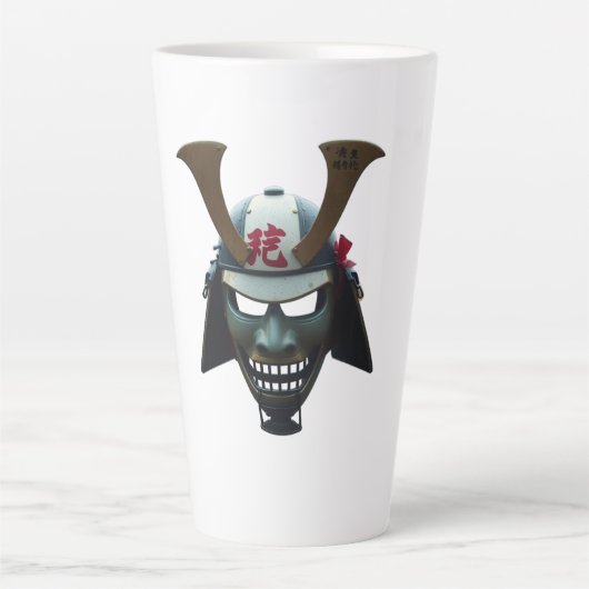 サムライマスク カフェラテマグ (正面)