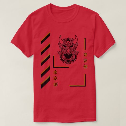 サムライマンダラ夏スタイルおもしろい服 Tシャツ (デザイン正面)