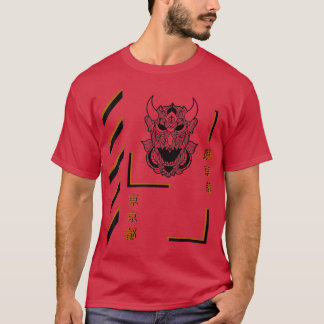 サムライマンダラ夏スタイルおもしろい服 Tシャツ