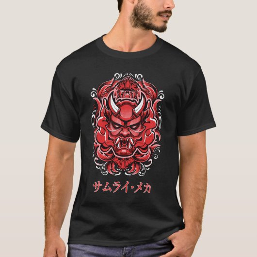 サムライメカデザイン Tシャツ (正面)
