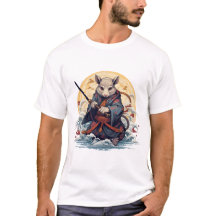 サムライラット ベーシック ホワイトTシャツ
