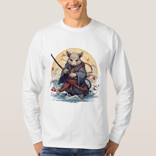 サムライラット メンズTシャツ Tシャツ (正面)