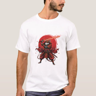 サムライラット メンズTシャツ Tシャツ