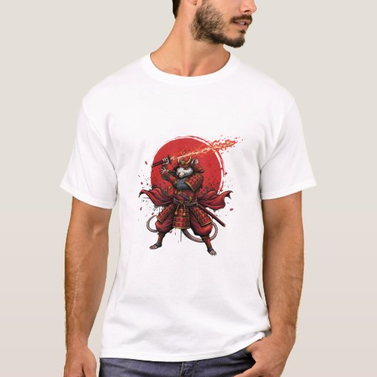 サムライラット メンズTシャツ Tシャツ (正面)