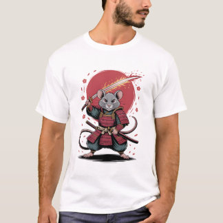 サムライラット メンズTシャツ Tシャツ